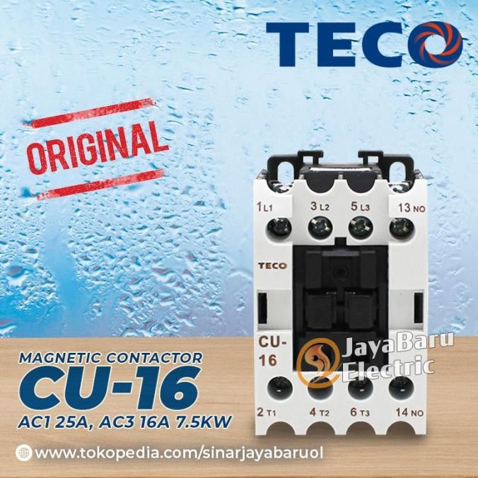 - คอนแทคเตอร์ / คอนแทคเตอร์ TECO CU-16 CU16 24V 110V 220V 380V AC คอยล์