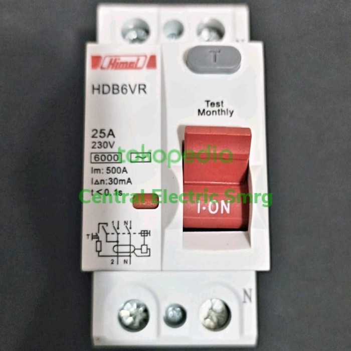 Elcb Rccb Himel 1P+N 25A 30Ma