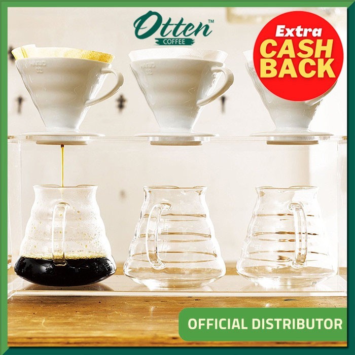 HOT Hario Dripper V60 VD-02W เครื่องมือต้มกาแฟด้วยตนเอง Pour Over Filter