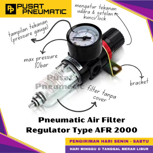 AFR 2000 Pneumatic Air Pressure Relief Control Filter Regulator Pressure Regulator และ Air Filter Fl