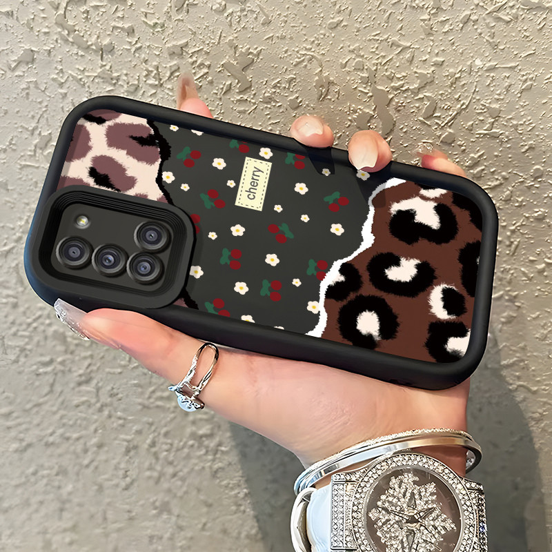 HP Samsung Galaxy A31 Phone Case Flower Case pop Color Two People Protective New Soft Silicone Case 