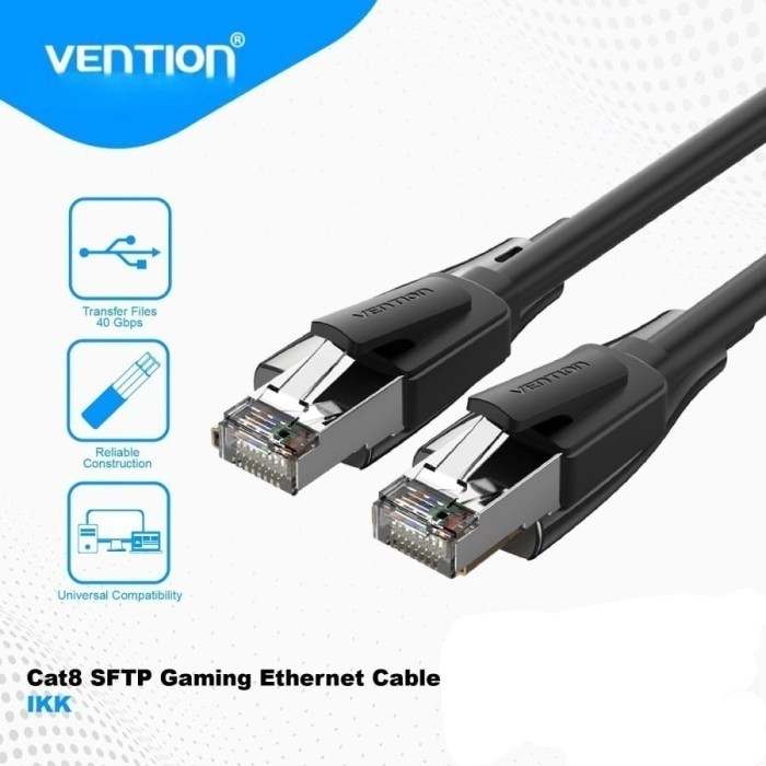 ( IKK ) VENTION สาย LAN CAT8 RJ45 SFTP GAMING PATCH ETHERNET - 10 เมตร