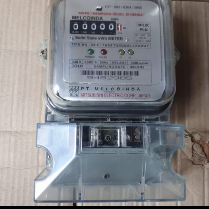 สต็อกพร้อม INTE KWH METER PLN 1P SEMI DIGITAL ELECTRICITY METER BENDING KOS