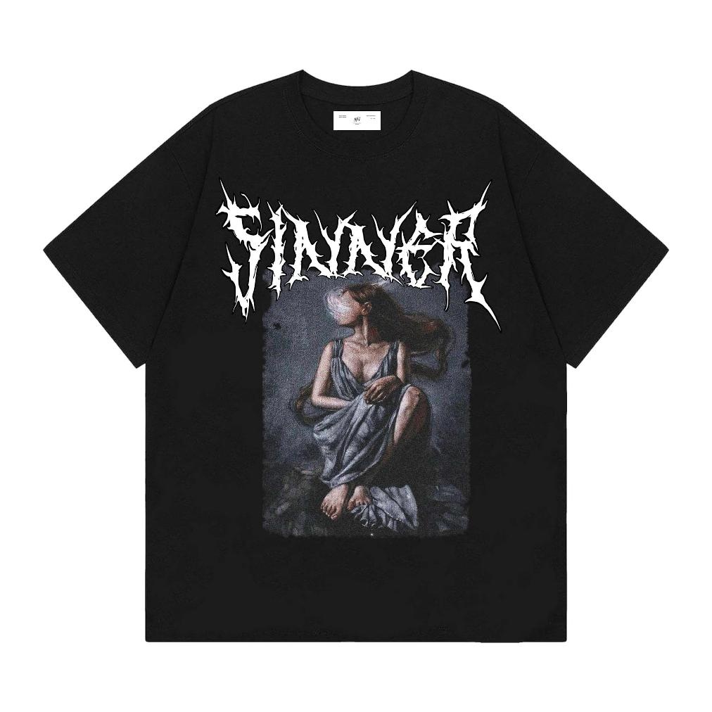 เสื้อยืด Sinner Black Tees
