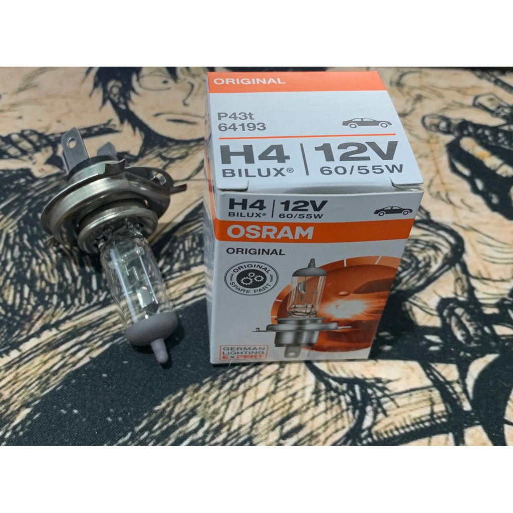 Honda Stream H4 12v 60/55W หลอดไฟหน้า Osram ORI