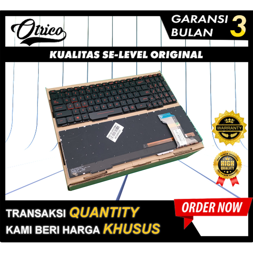 AS STRAX ROG GL553 GL553V GL553VD GL55VE คีย์บอร์ดเรืองแสง