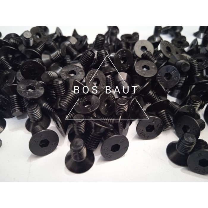 STEEL L-BOLT M5X10 - B/O JFL M5x10 P0.8 สีดํา