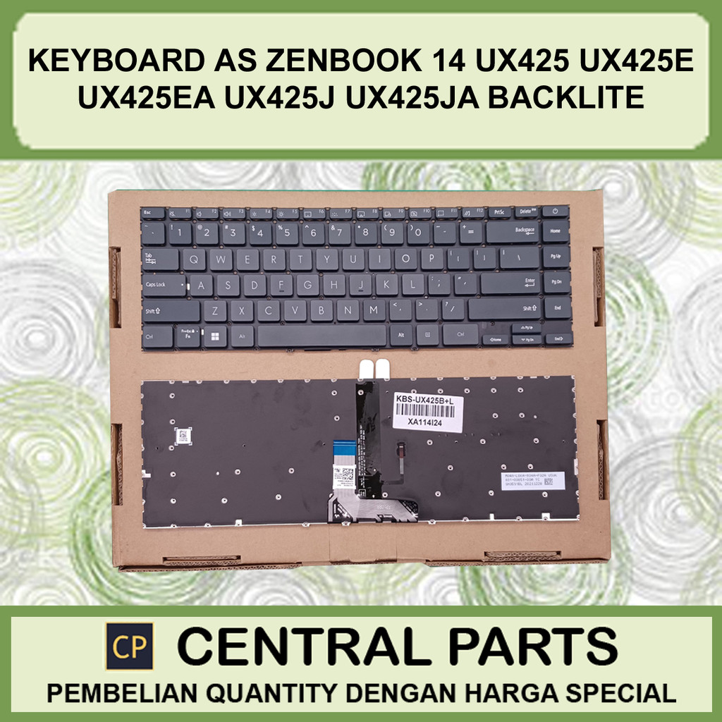 AS Zenbook 14 ux425 ux425e ux425ea ux425j ux425ja คีย์บอร์ดเรืองแสง
