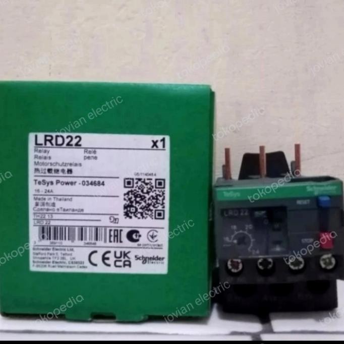 SCHNEIDER เครื่องโอเวอร์โหลดความร้อน LRD22/22