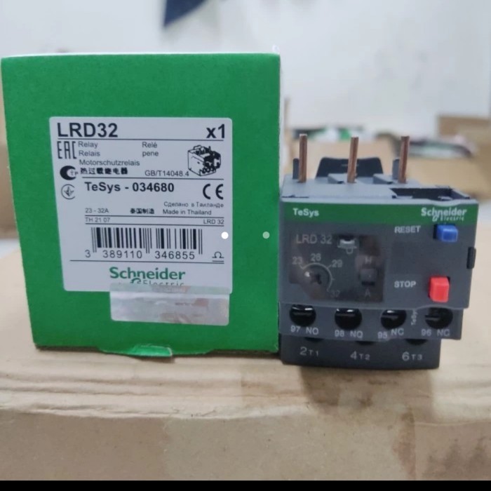 รีเลย์โอเวอร์โหลดความร้อน Lrd32 (23-32) Lrd 32 Schneider Electric