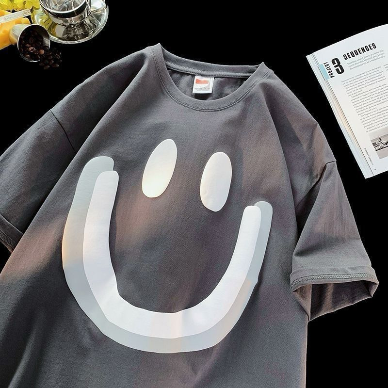 เสื้อยืด Smile BKK เสื้อยืด Distro นําเข้า เสื้อผ้าแบรนด์พรีเมี่ยม เสื้อยืดกระจกกรุงเทพดั้งเดิม 1:1