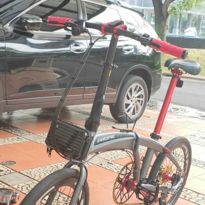 กระเป๋าจักรยานพับแบบบล็อกหน้า Pacific Elements dahon