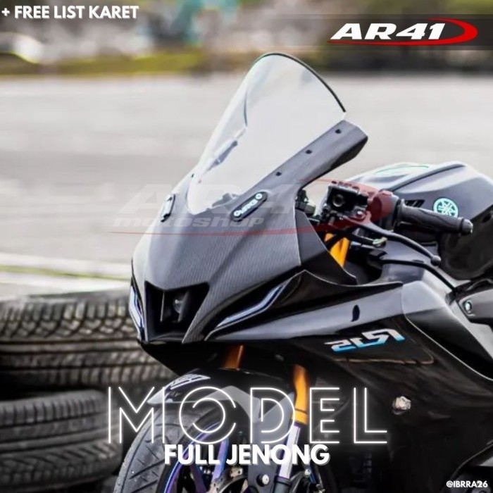 กระจกบังลม R15 v4 / กระบังหน้า R15V4 เต็มจินงค์ Winshield R15V4