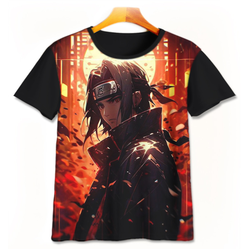 Naruto Itachi Itachi Anime เสื้อยืด-4-designWD ชายหญิงเสื้อยืดอายุ 1 - 12 ปี 3D ภาพยนตร์อะนิเมะเสื้อ