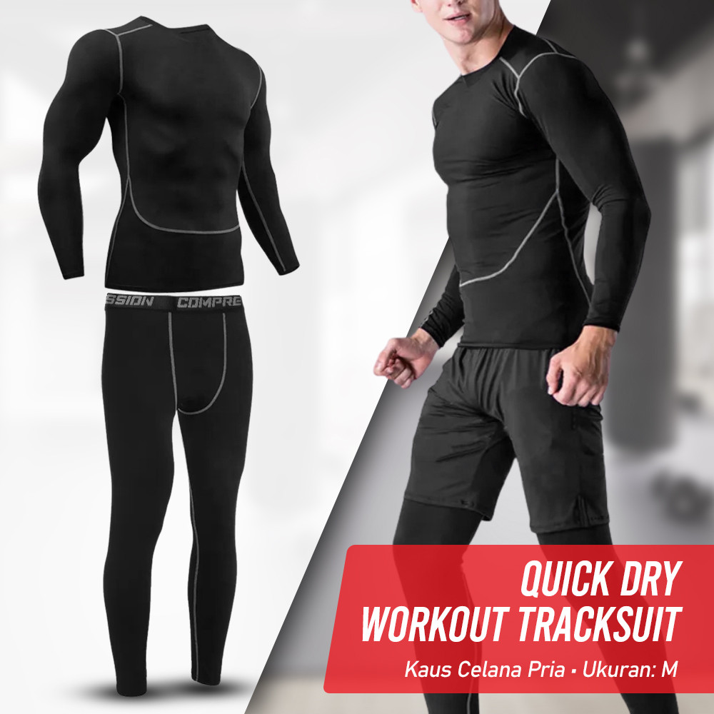 PSVteide Mens Long John Tracksuit ออกกําลังกายเสื้อยืดแห้งเร็วกางเกง - YY001 Original 99 Square