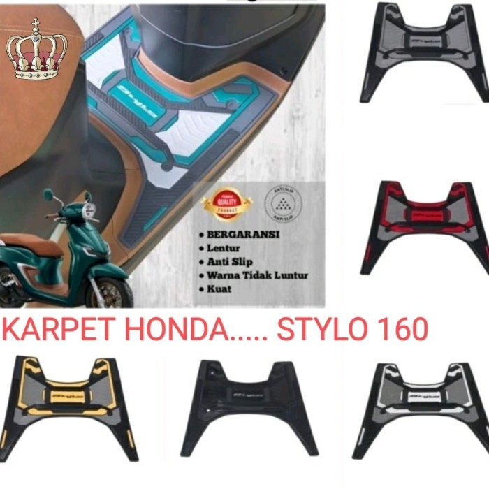พรม Honda stylo 160, stylo 160 ที่วางเท้ามอเตอร์ไซค์, พรมยาง stylo 160 stylo พื้น 160 stylo