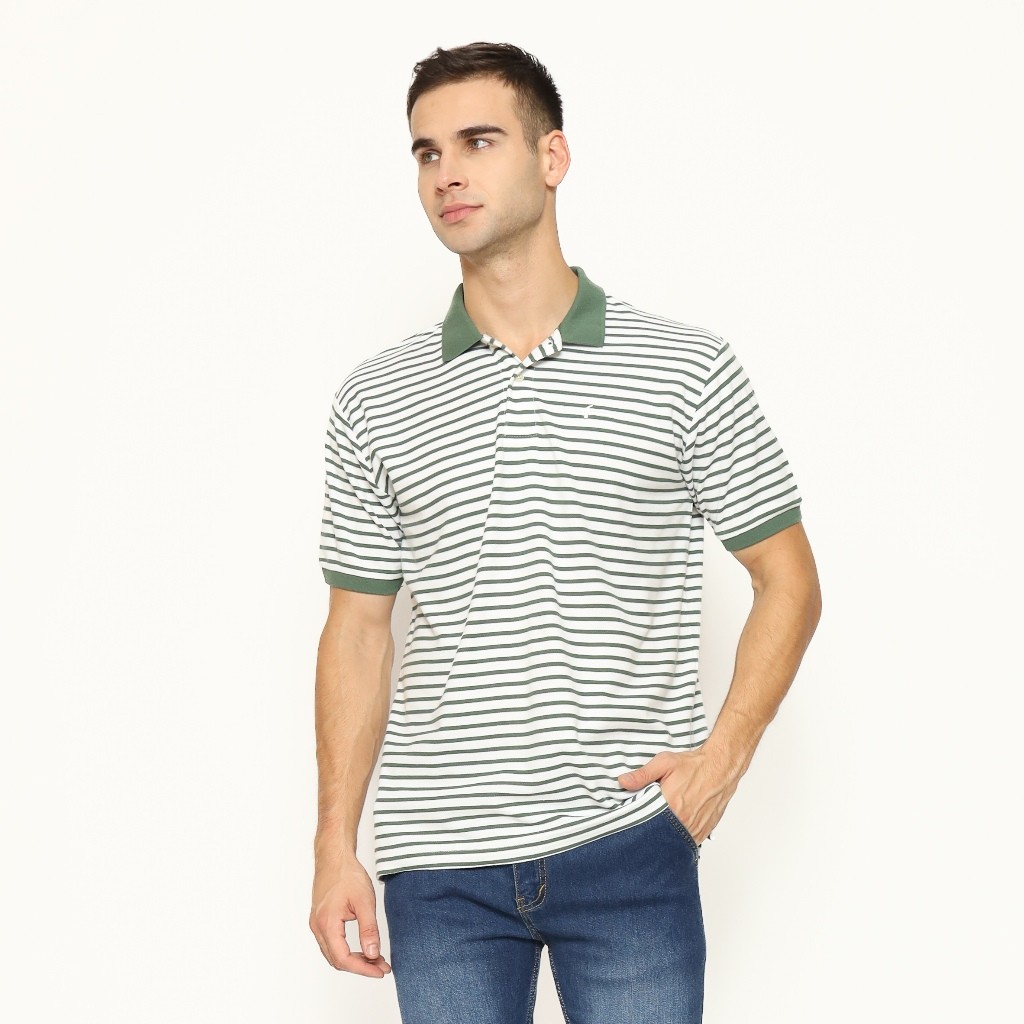 แถบโปโล Hammer Man I1OPS20 | เสื้อยืดคอปกแขนสั้นสีกรมท่าสีขาวสําหรับผู้ชาย