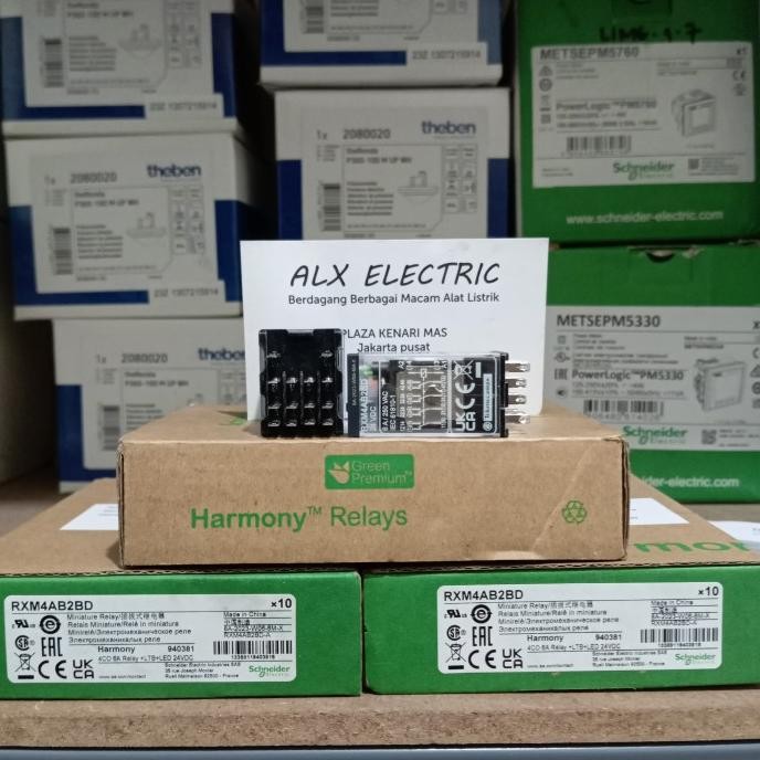 RXM4AB2BD RXM4AB1P7 RXM4A RELAY SCHNEIDER 4CO 6A LED 230V 24VDC