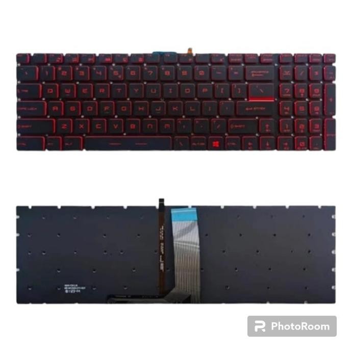 MSI GF62 GF75 GL63 GL65 GL73 GL75 GP63 GP65 GP73 GP75 คีย์บอร์ดแล็ปท็อปแบ็คไลท์สีแดงรับประกันใหม่