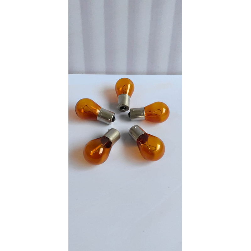 หลอดไฟไฟเลี้ยว philips SU15s 12496CP PY21W 12V ดั้งเดิม