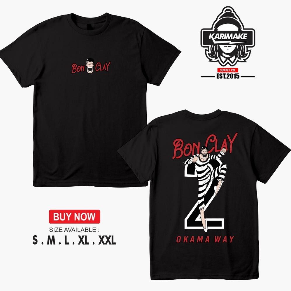 Limited Karimake เสื้อยืดอนิเมะ One Piece Mr 2 Bonclay Okama Way เสื้อยืดอนิเมะ