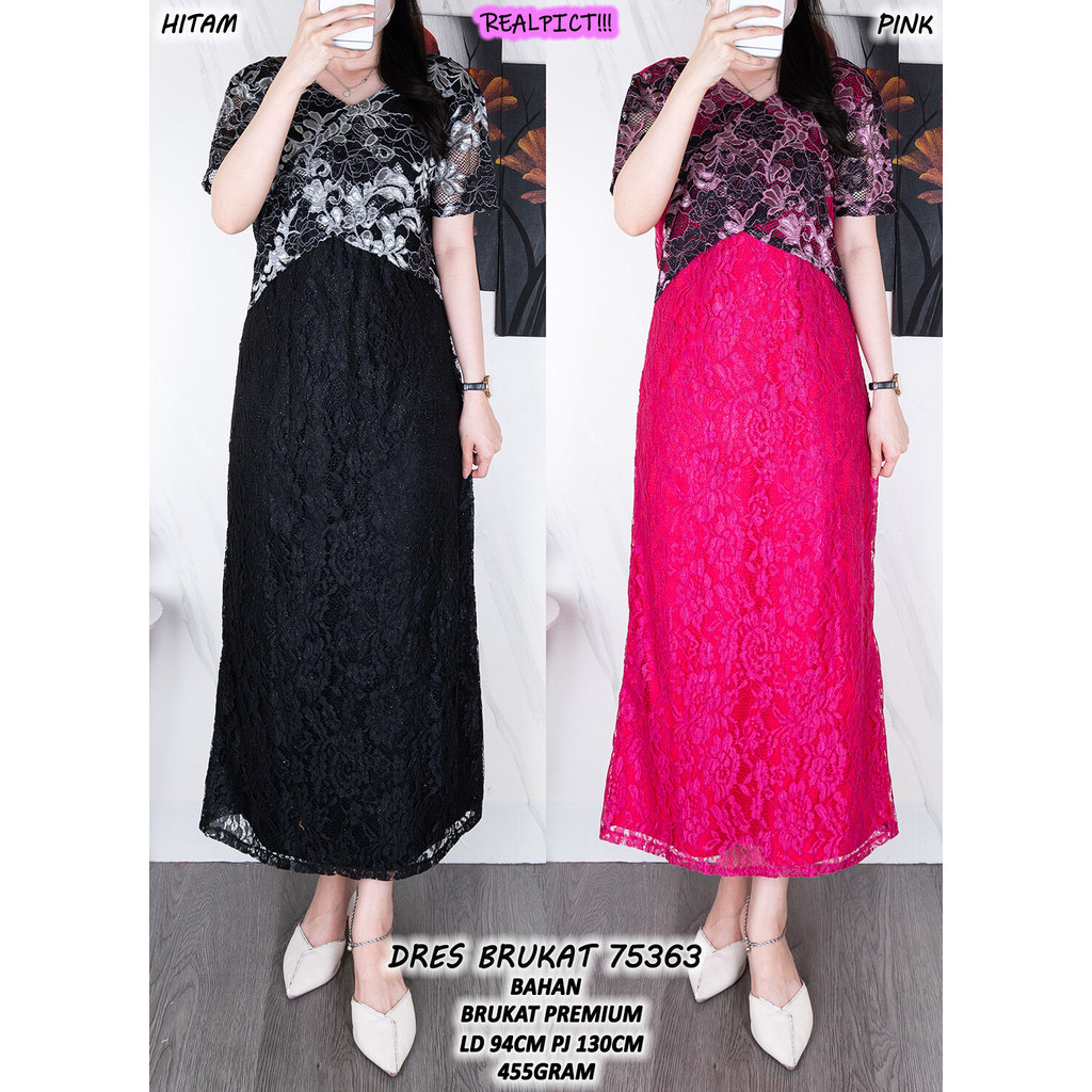 BRUKAT DRESS 75363 (ALWAYS STOCK READY)
