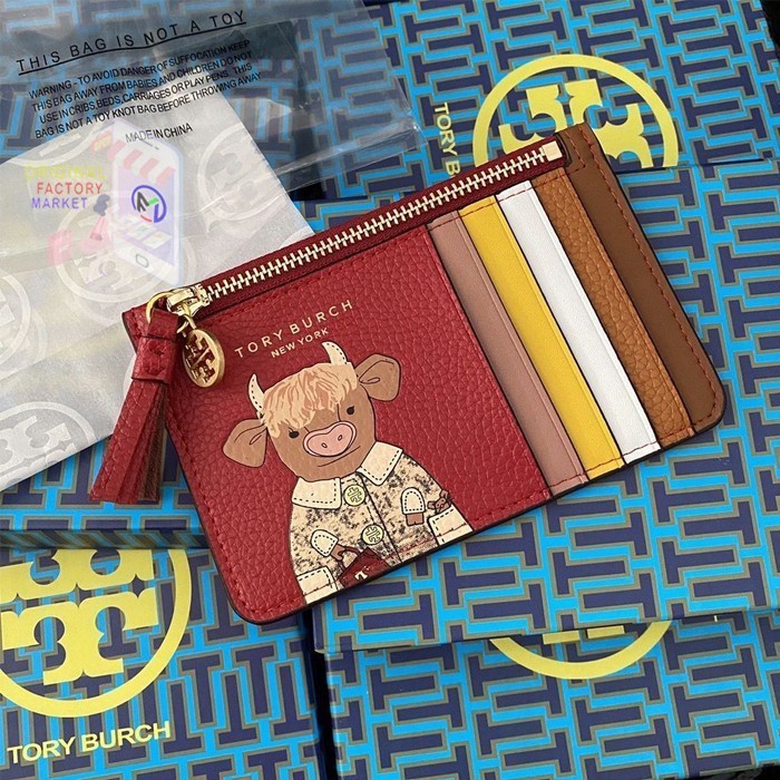 - OZZIE THE OX PRINT CARD HOLDER สีแดง