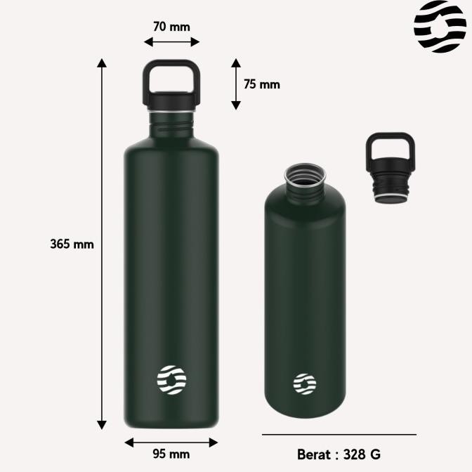 FJBottle - ขวดน้ําดื่มกีฬาสแตนเลสจัมโบ้ 2 ลิตร WS88