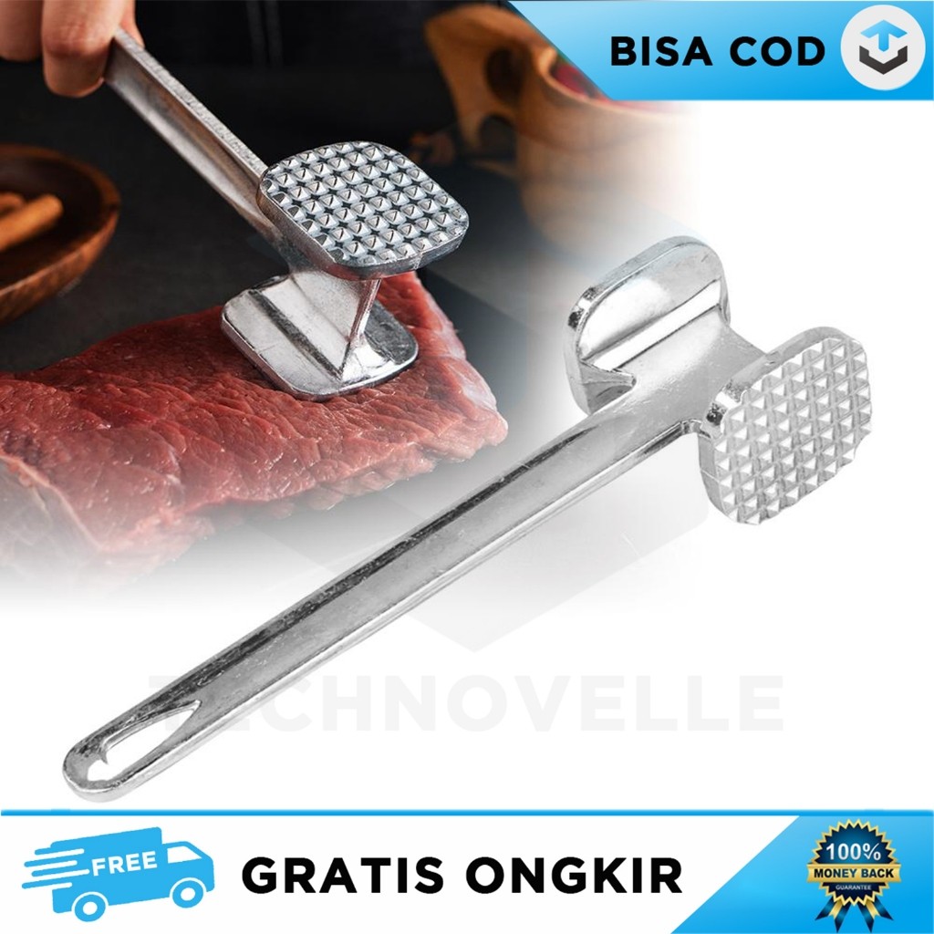 MEAT HAMMER STEAK SMOOTHING TENDERIZER BEEF HAMMER 2IN อลูมิเนียม ALOY