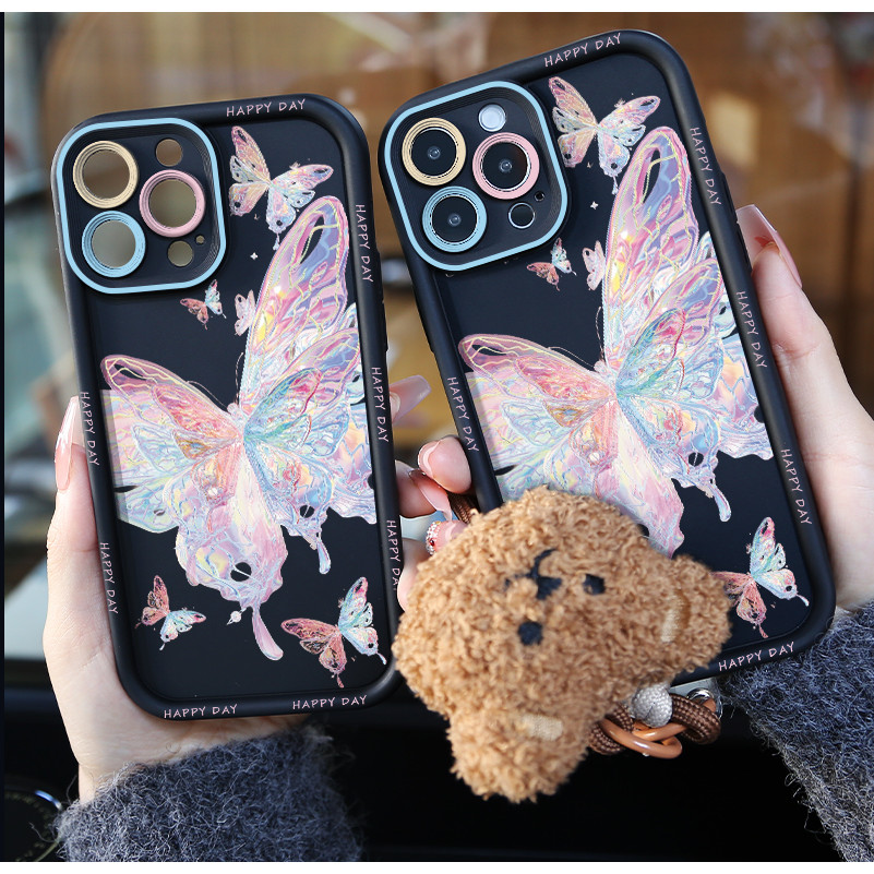 HP หรูหราผีเสื้อนุ่มสําหรับ Infinix Smart 9 Hot 50i Hot 50 Pro Plus P56 Itel P65 P55 4G 5G หมายเหตุ 
