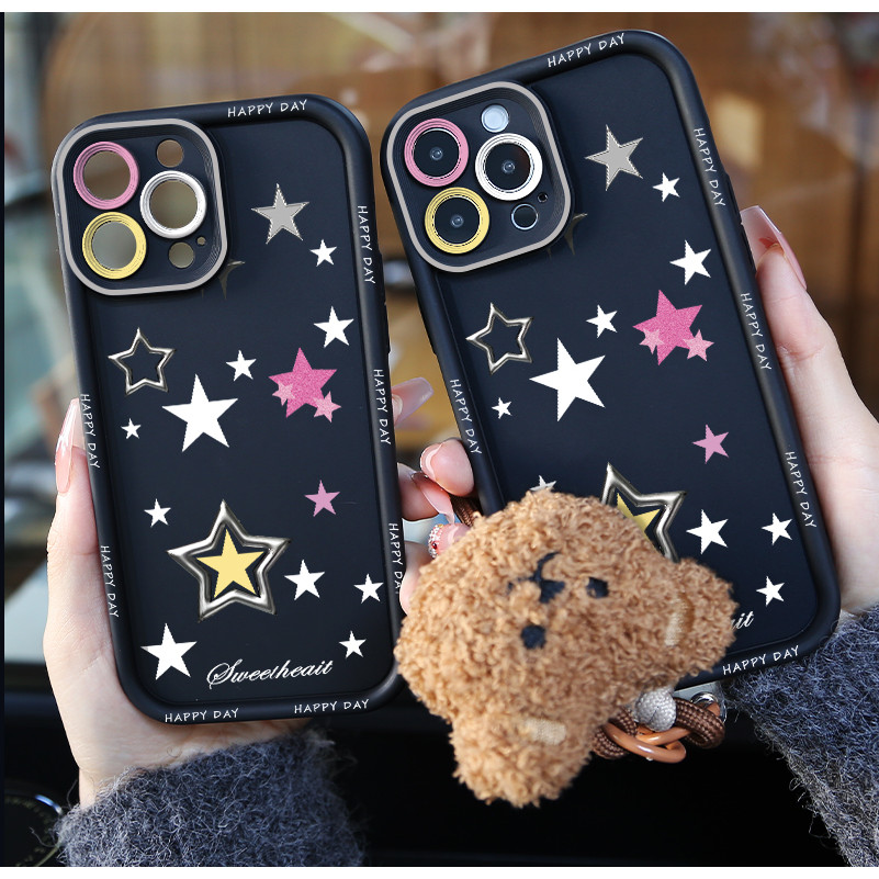 กระต่ายเชือกเส้นเล็กสายคล้องคอโฮโลแกรม Soft Case Hp Vivo Y03 Y03t Y100 4G 5G V30 V30E V40 Y28 Y18 V2