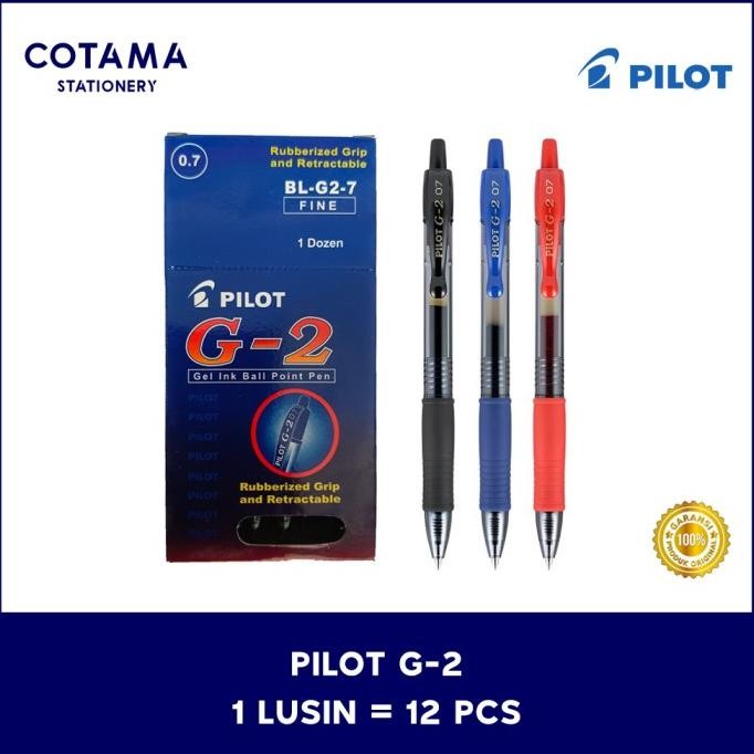 - Pilot G-2 G2 Fine Gel Pen 0.5/0.7 mm - 1 โหล มี 12 ชิ้น