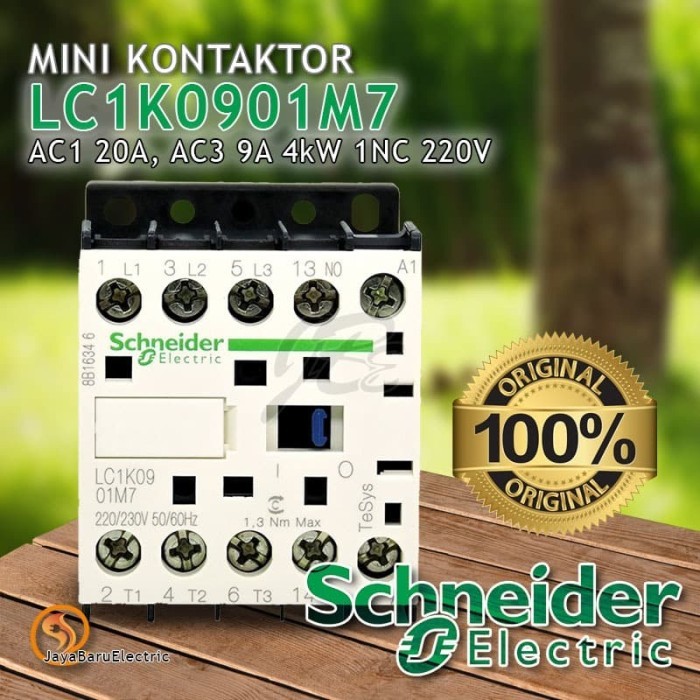 คอนแทคเตอร์ขนาดเล็ก Schneider Lc1K0901M7 Lc1K0901 220V 1Nc