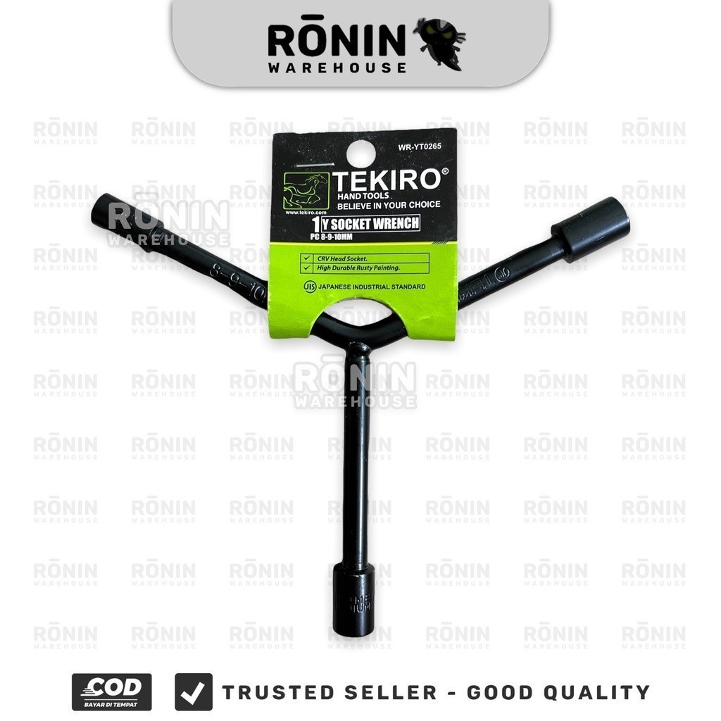 TEKIRO ประแจกระบอก Y สีดํา 8 9 10 11 13 12 14 17 - ซ็อกเก็ต Pro Y Y โช๊ค