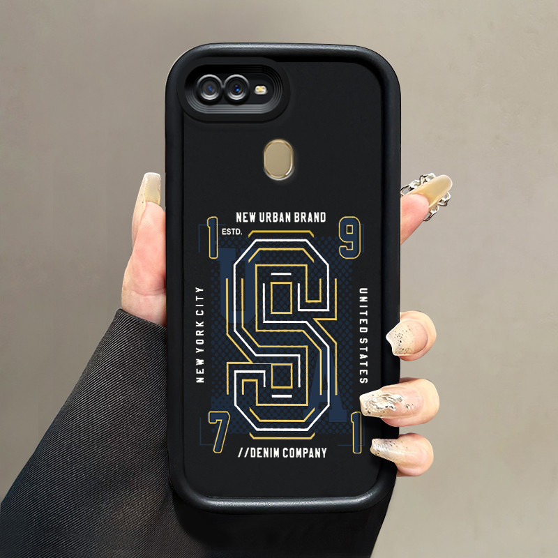 OPPO A7 A5s A12 A12S A11k A5 A3s A12E Realme C1 Case Casing Softcase number line HP Soft Casing ใหม่