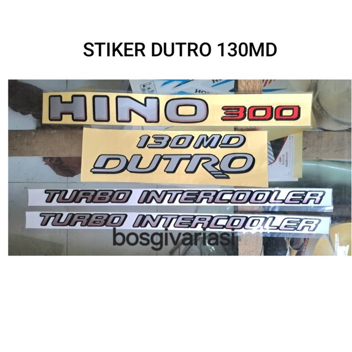 คุณภาพดีที่สุด Hino 300 Dutro 130Md สติ๊กเกอร์ / Hino Dutro 130Md สติ๊กเกอร์ / สติ๊กเกอร์ Dutro 130M