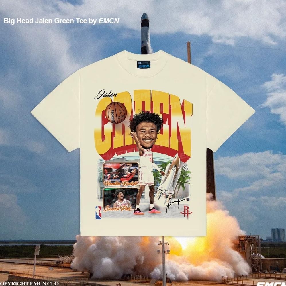 เสื้อยืดโอเวอร์ไซส์ Emcn ใหม่ล่าสุด Big Head Jalen Green