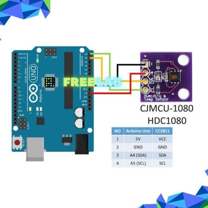 HDC1080 เซ็นเซอร์อุณหภูมิและความชื้นความแม่นยําสูง GY-213V-HDC1080