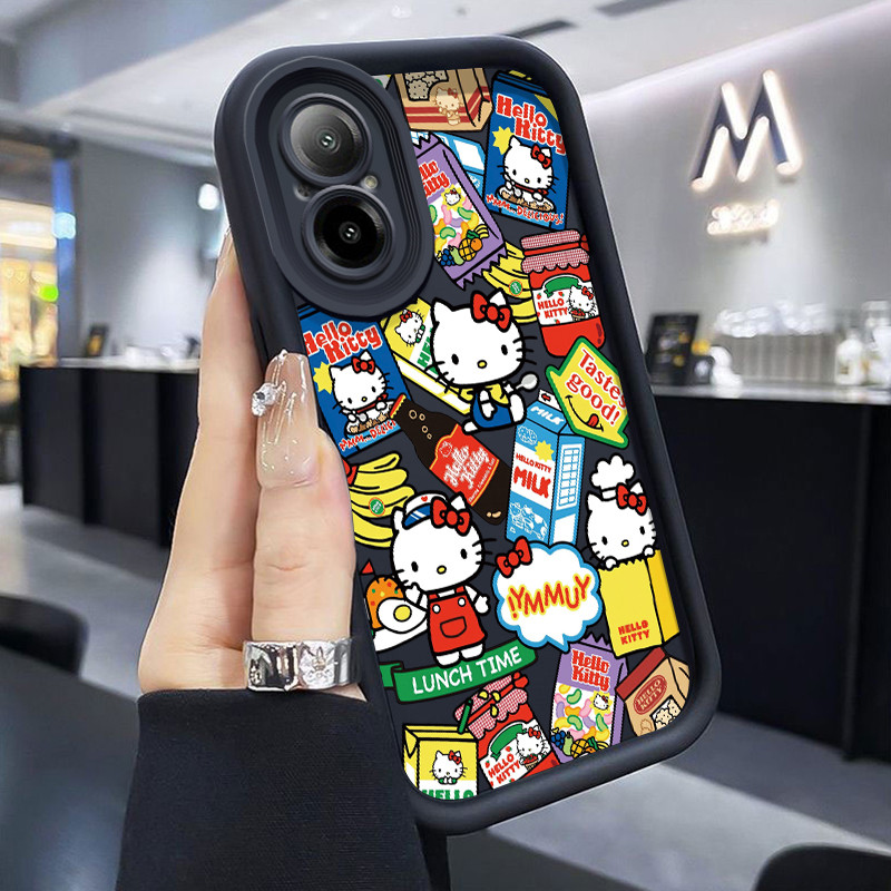 ปลอก Hp สําหรับ Realme C67 4G C65 4G Realme 12 Lite กรณีปลอก Hp ขนม Kitty Kasing Softcase ซิลิโคน Ke