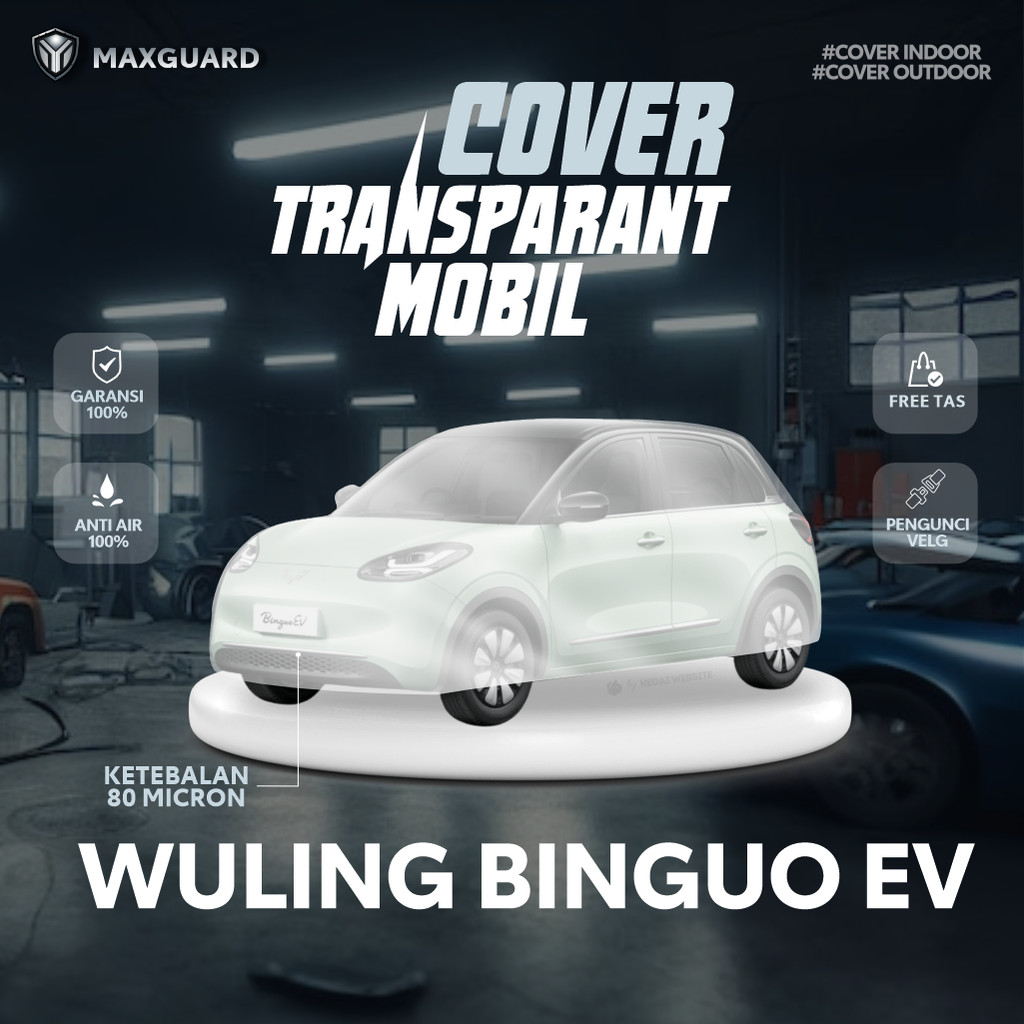 Wuling Binguo EV ผ้าคลุมรถโปร่งใส / Wuling Binguo EV ผ้าคลุมรถพลาสติก / Binguo EV 2023 2024 ผ้าห่มพล