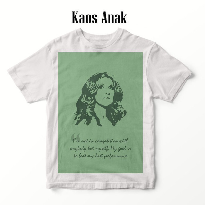CELINE DION 002 DISTRO ADULT AND CHILDRENS เสื้อยืด