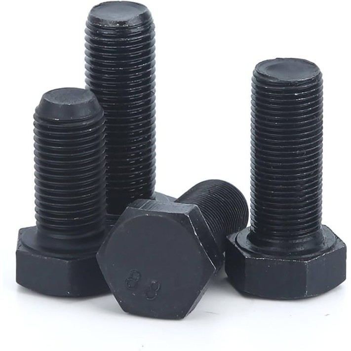 8.8 สลักเกลียวเหล็กละเอียด M10X130 ด้าย 1.25 / Bolt 10X130 Smooth / M10 X 130 เกรด 88 HTB ด้ายครึ่ง