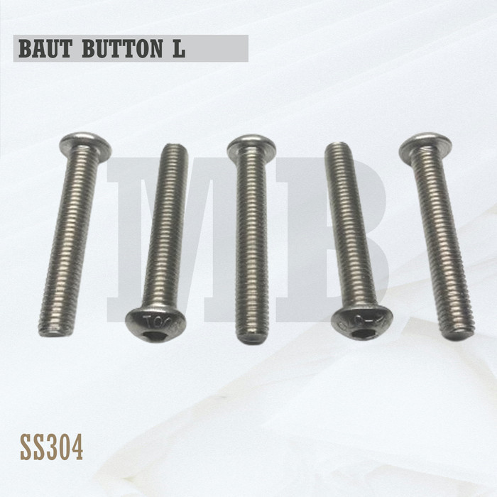 ปุ่ม L M8X45 / Bolt L ปุ่ม 8X45 / M8 X 45 / 8 X 45 - สกรูหัวซ็อกเก็ตสแตนเลส SS304