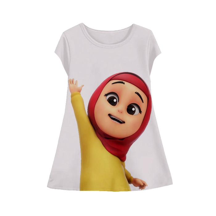 ชุดการ์ตูนเด็กแขนสั้นการ์ตูน 3D พิมพ์ Nussa Rara Tunic-Nusara-1-designWD Limited Edition สําหรับเด็ก