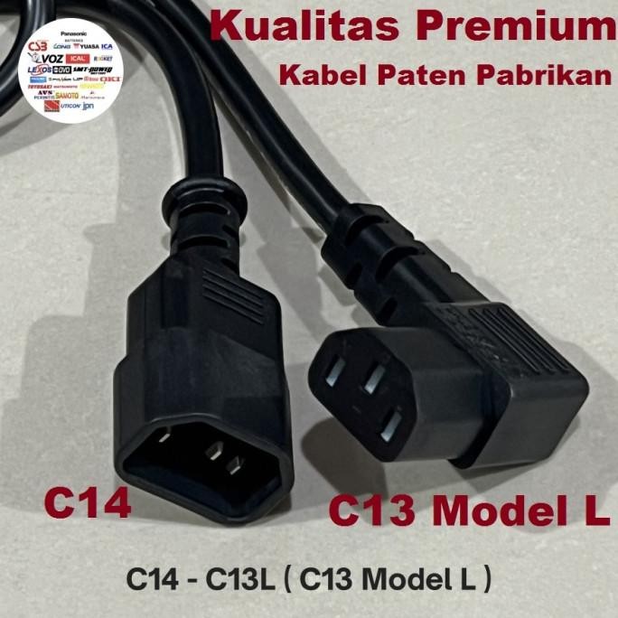 Apc ICA PROLINK UPS Output Cable Bent Model / C13 C14 Cable Model L Power Cord Output Rack Server / 