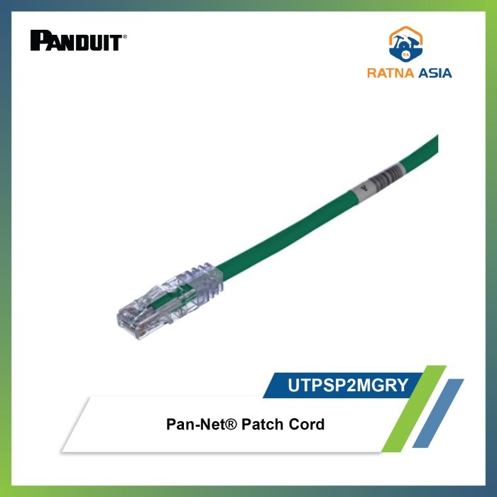 HIJAU จัดส่งฟรี - UTP Cat 6 / TX6 Panduit Pan-Net Patch Cord 2 เมตร สีเขียว