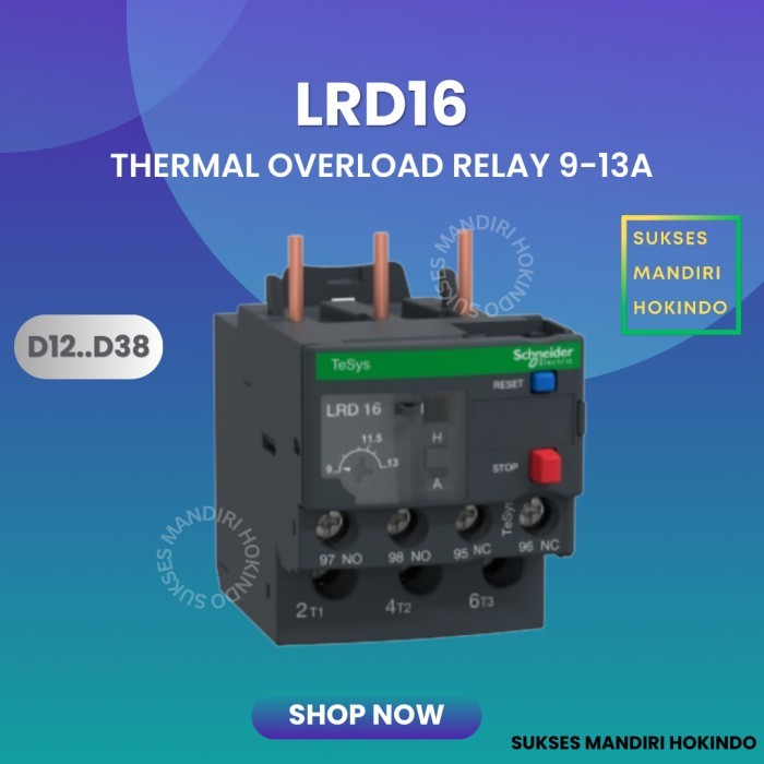 Lrd16 Lrd 16 รีเลย์โอเวอร์โหลดความร้อน Schneider Tesys Original Sni