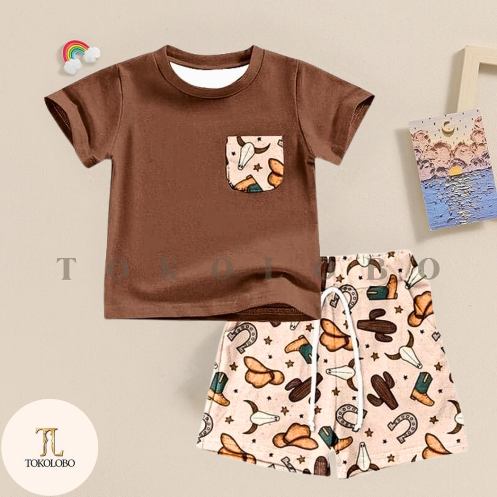 เสื้อผ้าเด็ก & Kids SET tokolobo 1.1 NEW YEARSALE COWBOY KIDS SET