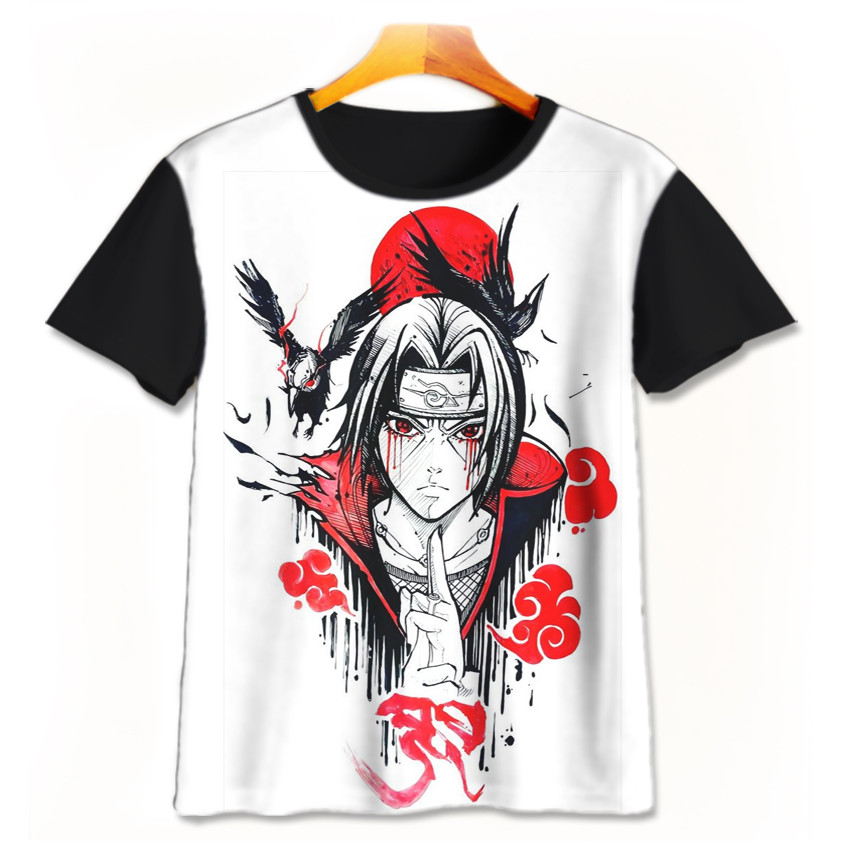Naruto Itachi Itachi Anime เสื้อยืด-3-designWD ชายหญิงเสื้อยืดอายุ 1 - 12 ปี 3D ภาพยนตร์อะนิเมะเสื้อ