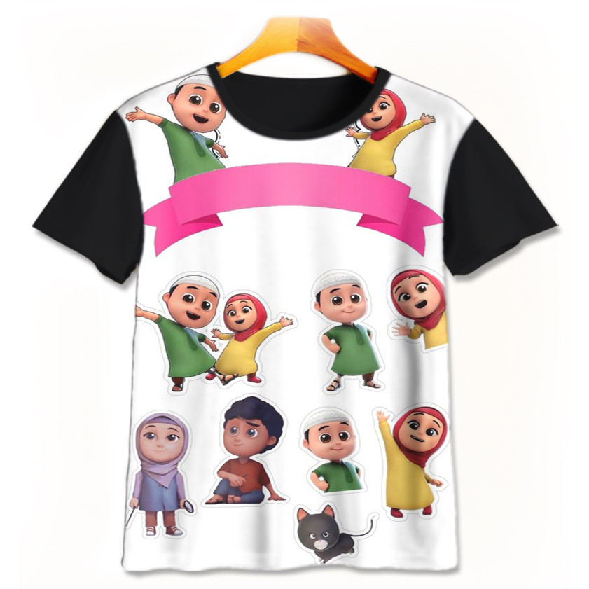 Nusa Rara Nusara การ์ตูนเสื้อยืด-3-designWD ชายหญิงเสื้อยืดอายุ 1 - 12 ปี 3D ภาพยนตร์การ์ตูนเสื้อยืด